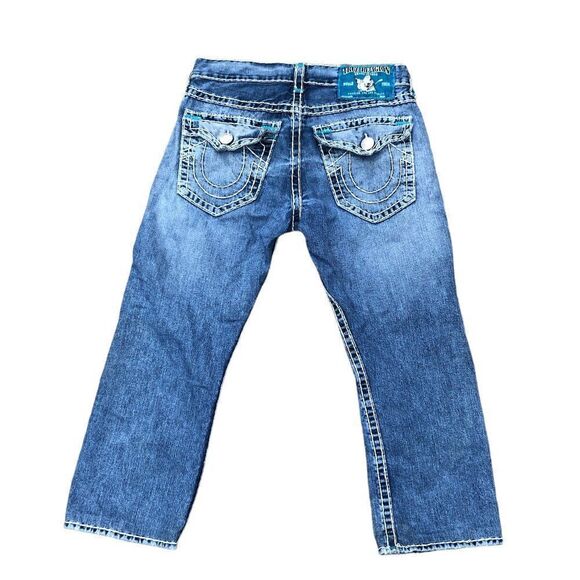 Vintage True Religion Jeans Size 33 RICKY SUPER T Blue - Picture 12 of 13